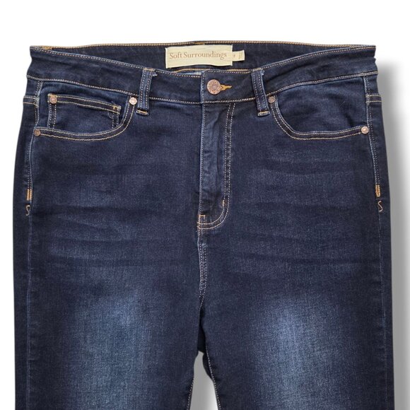 Soft Surroundings Skinny Jeans Womens 10 High Rise Ultimate Denim - Picture 2 of 9
